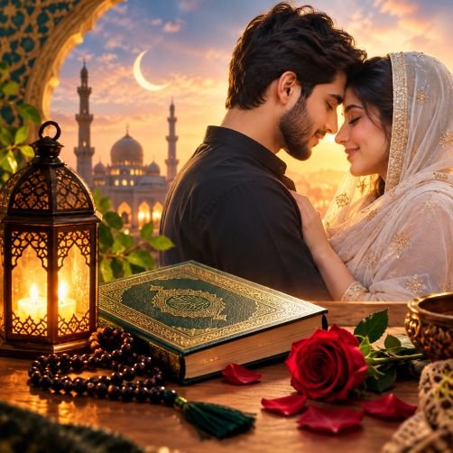 Islamic devotional setting